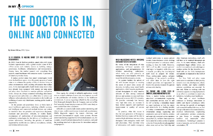 Hylan CEO Featured in CIO Review: Why 5G is Essential to Meeting Smart City and Healthcare Requirements