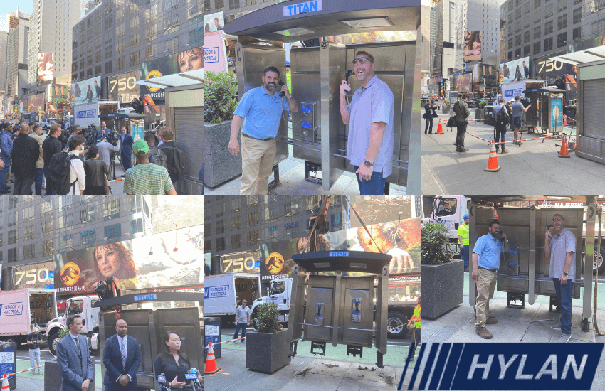 Hylan Datacom & Electrical Installs 5G WiFi kiosks in NYC